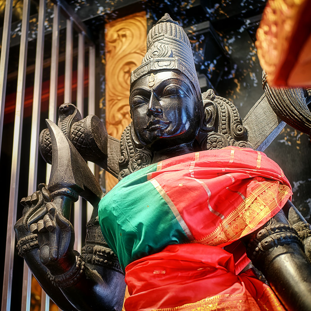 Statues in temples at Batu Caves